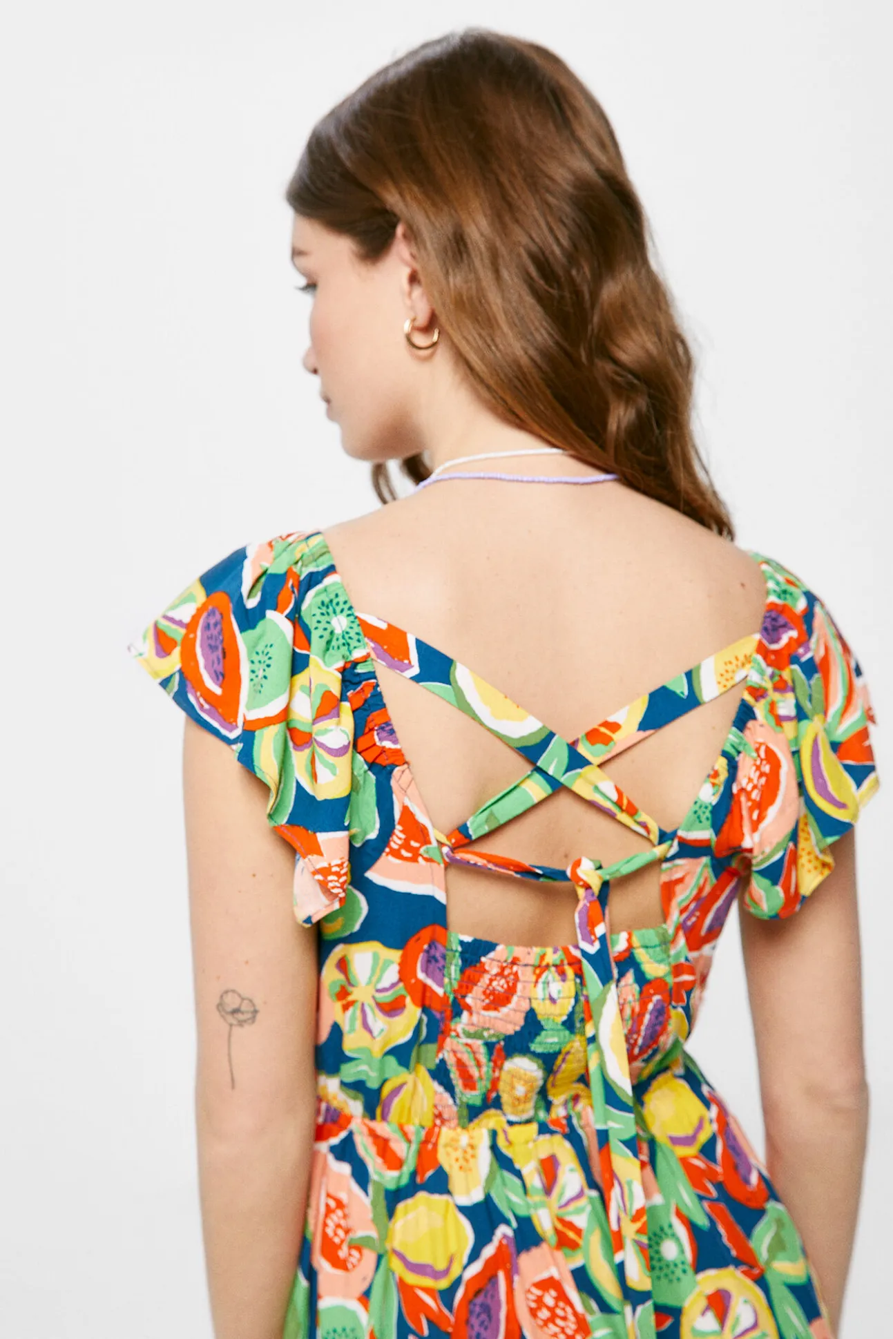 Vestido Midi Espalda Cruzada