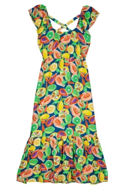 Vestido Midi Espalda Cruzada