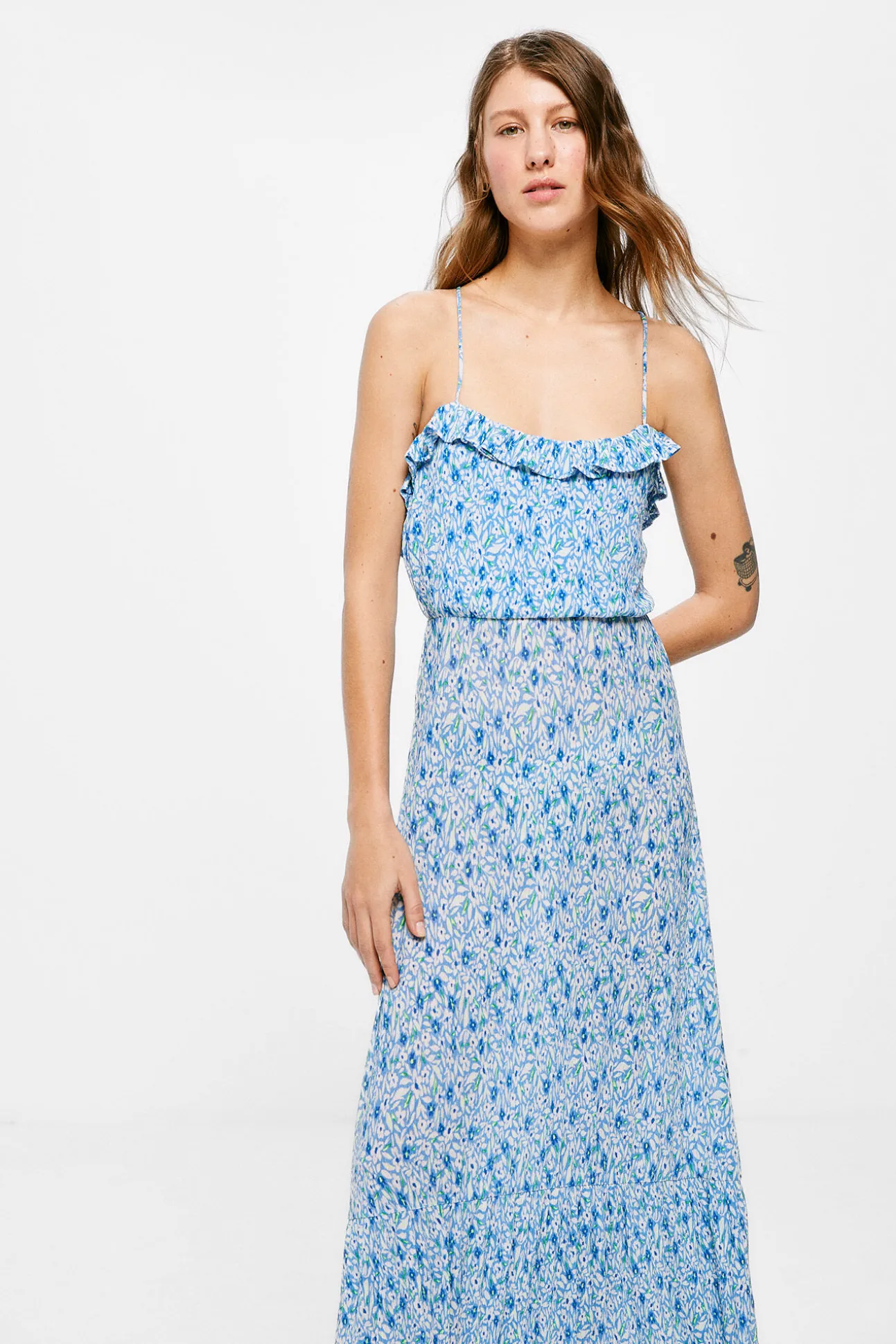 Vestido Midi Espalda Fantasia