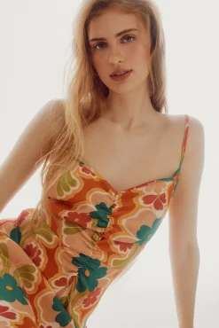 Vestido Midi Frunce