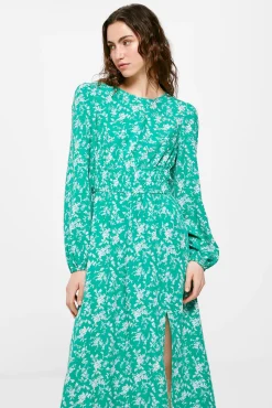 Vestido Midi Gomas Cintura