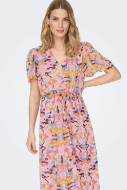 Vestido Midi Manga Corta