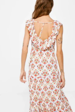 Vestido Midi Paneles Estampado
