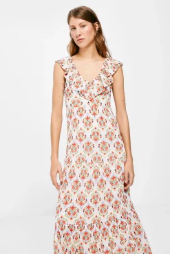 Vestido Midi Paneles Estampado