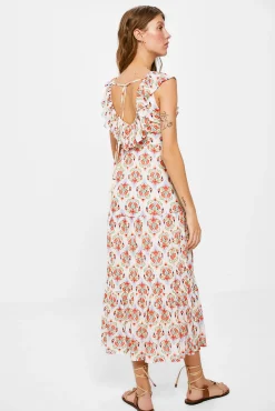 Vestido Midi Paneles Estampado