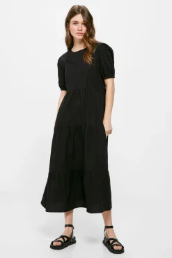 Vestido Midi Popelin Paneles