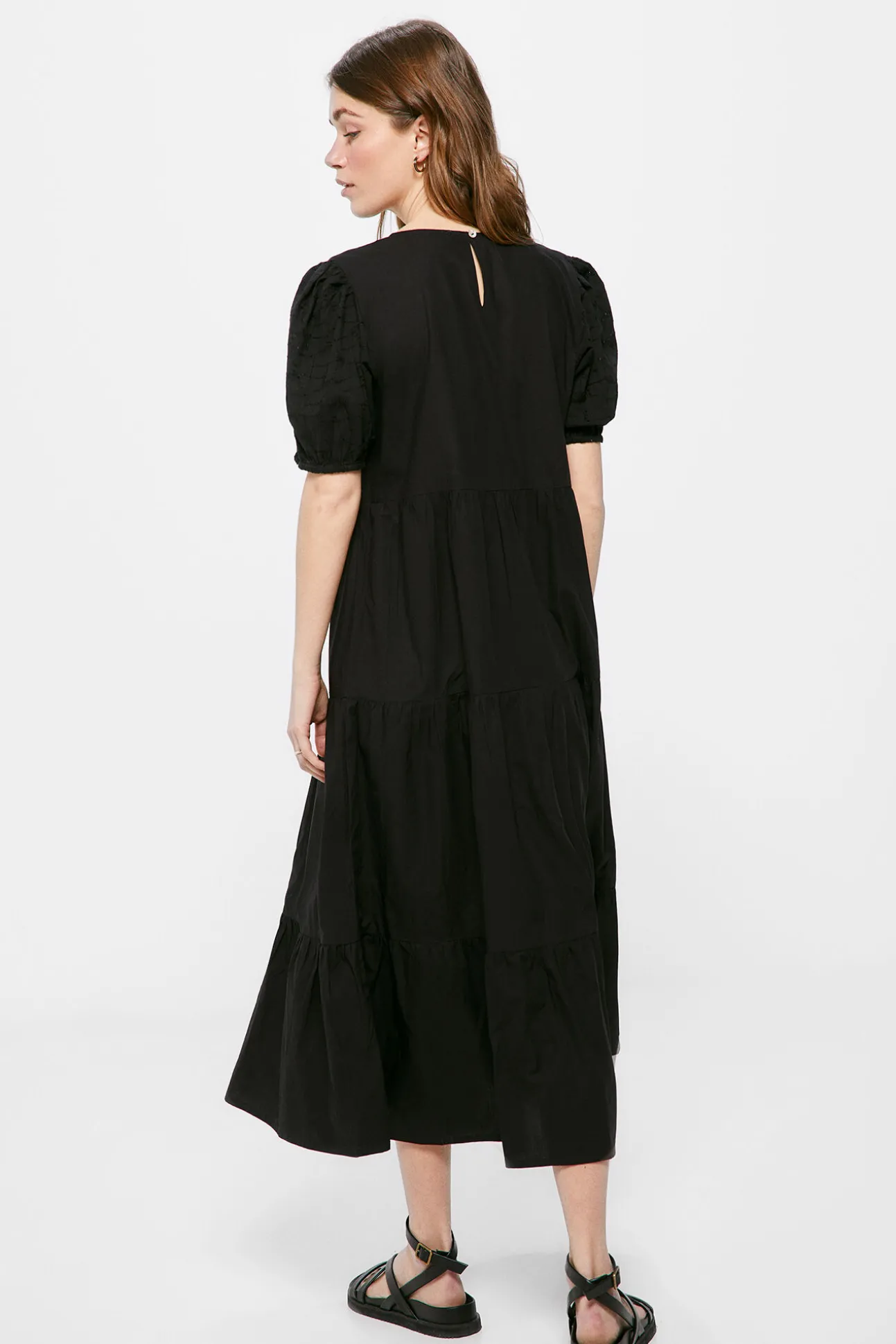 Vestido Midi Popelin Paneles