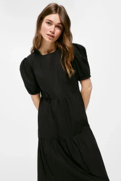 Vestido Midi Popelin Paneles