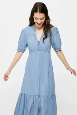 Vestido Midi Vaquero Tencel