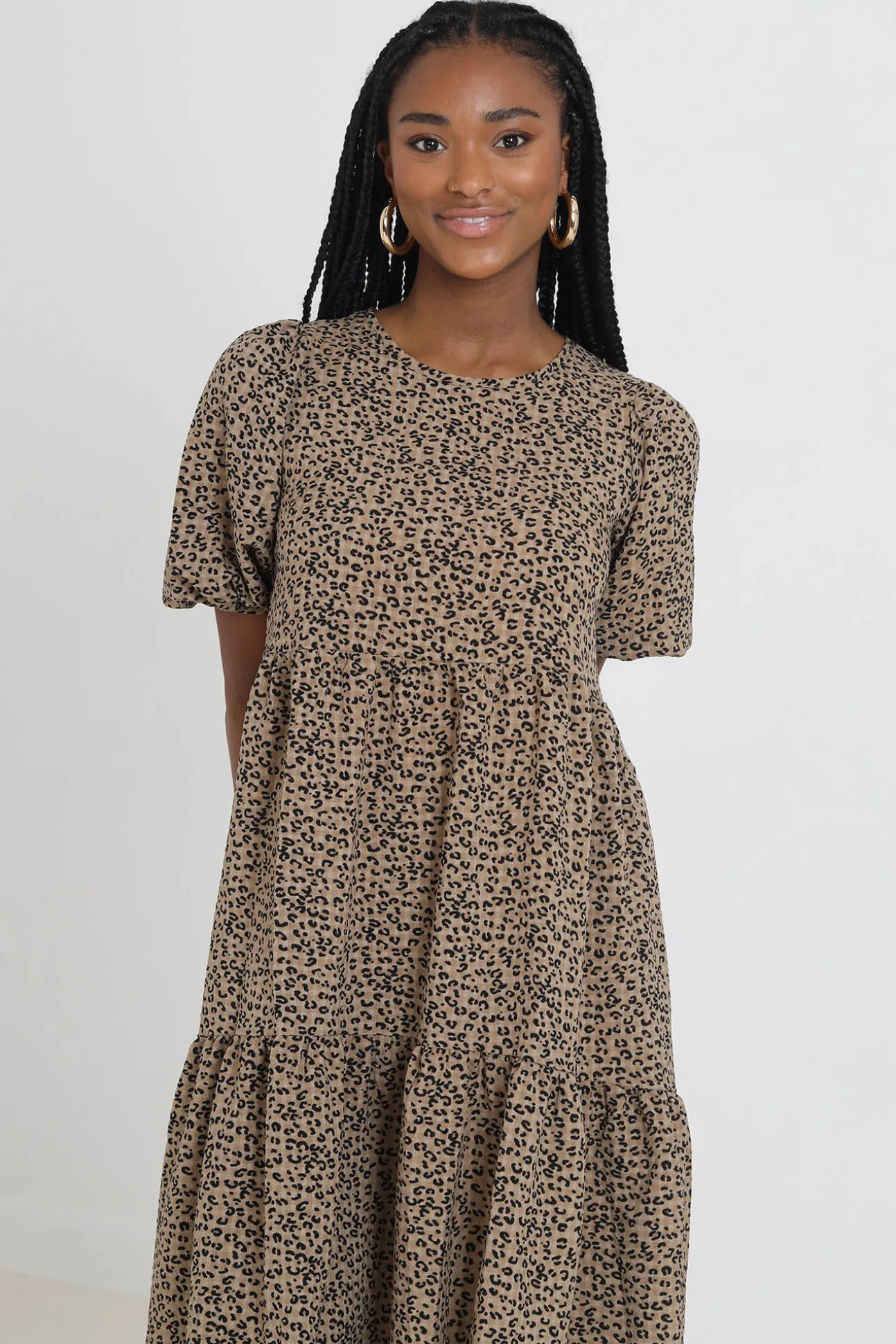 Vestido Midi Y Estampado