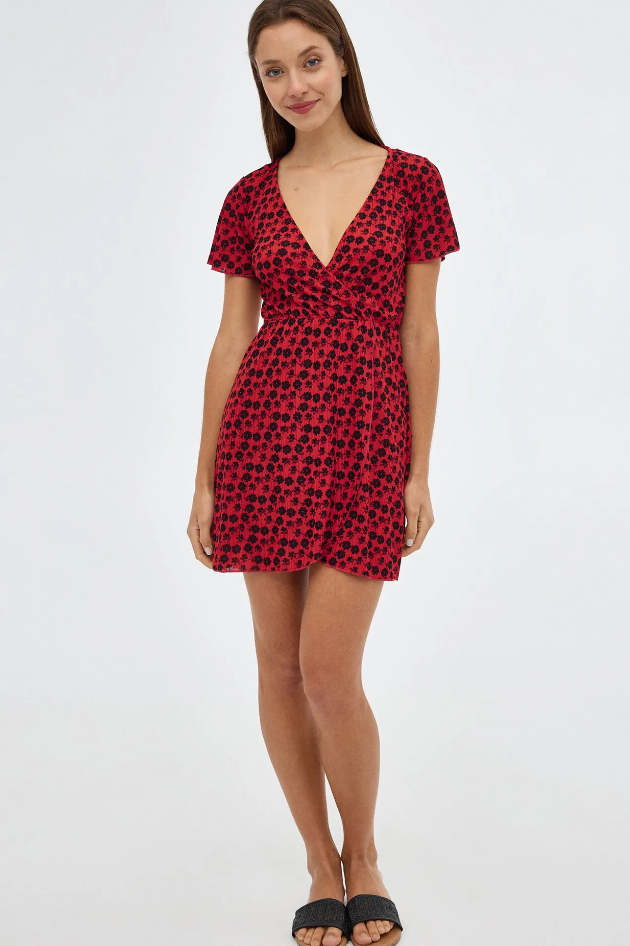 Vestido Mini Con Estampado