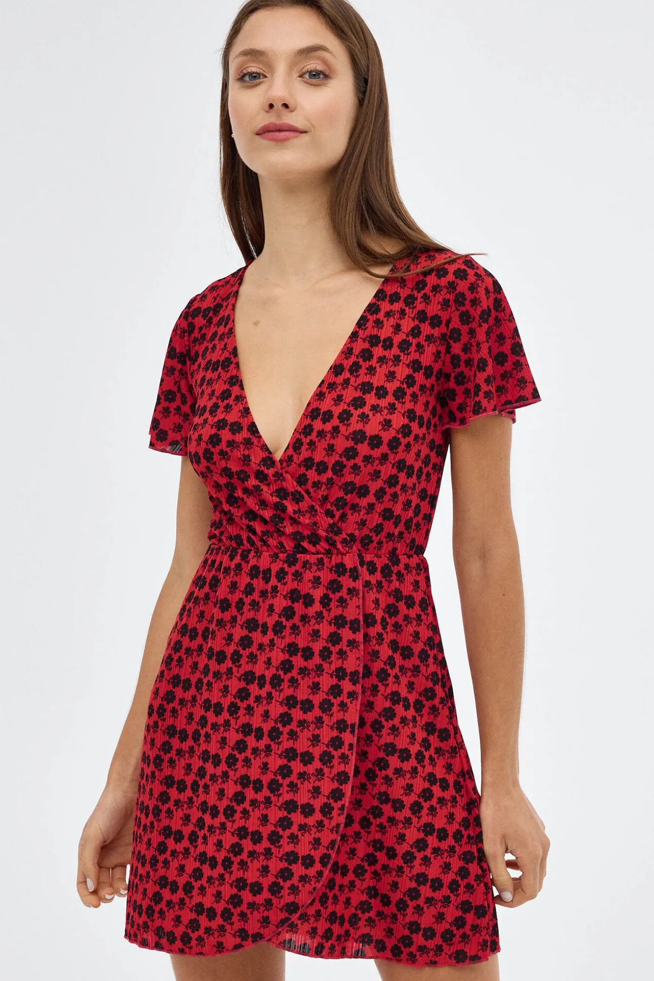 Vestido Mini Con Estampado