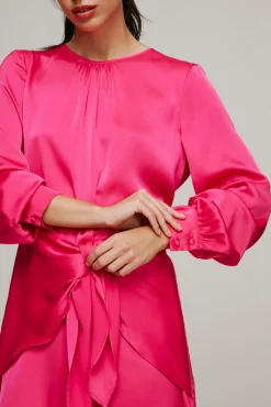 Vestido Mini De Manga Larga.