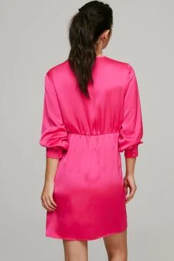 Vestido Mini De Manga Larga.