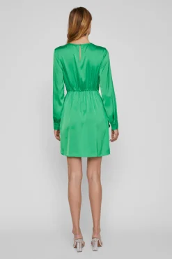 Vestido Mini De Manga Larga.
