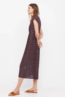 Vestido Plisado Estampado