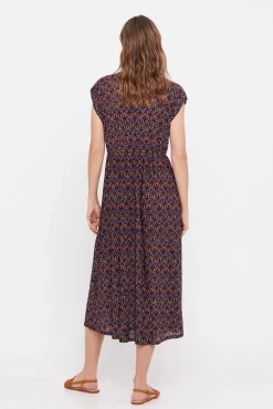 Vestido Plisado Estampado