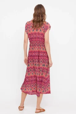 Vestido Plisado Estampado