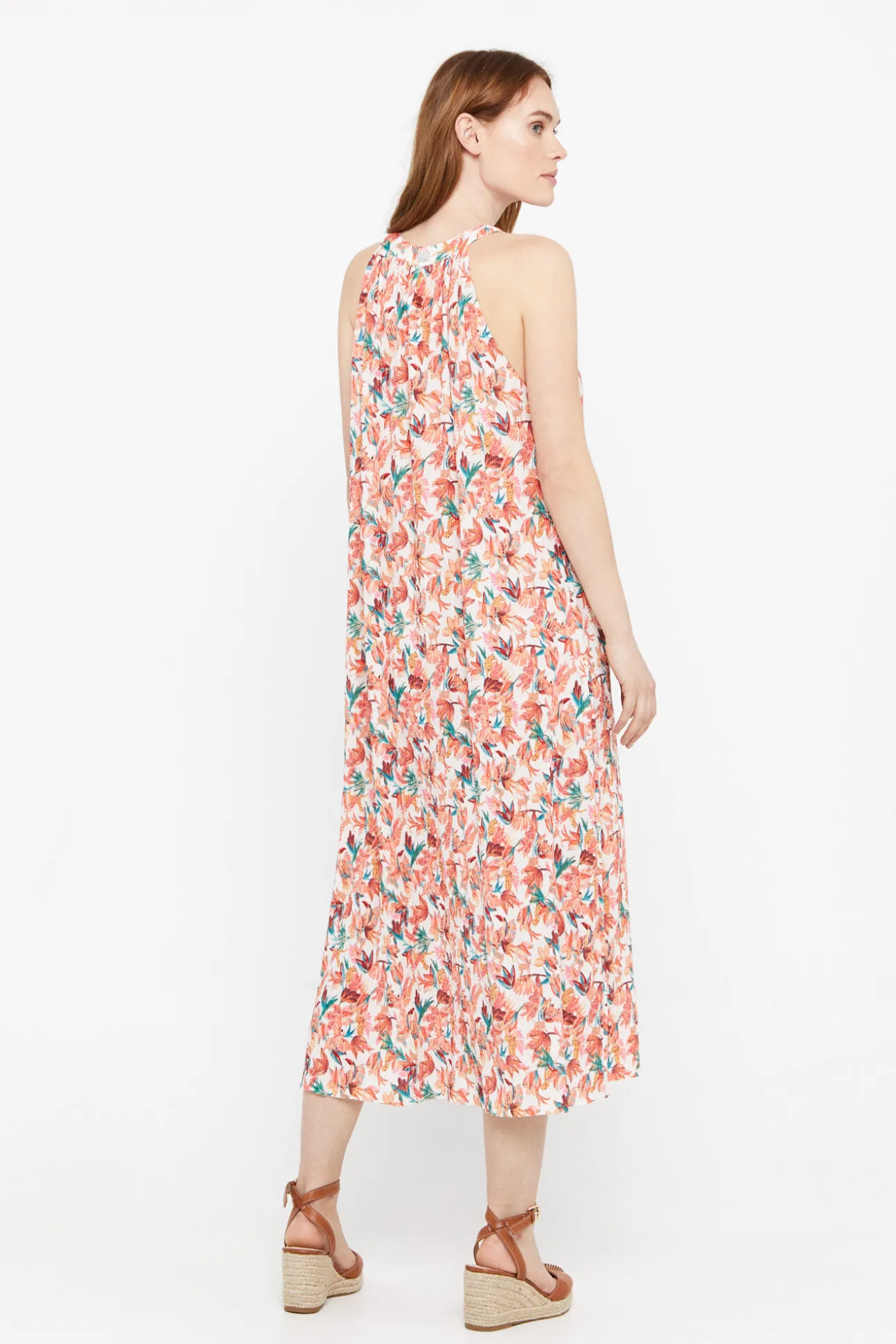 Vestido Plisado Halter