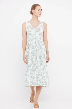 Vestido Punto Estampado Plisado