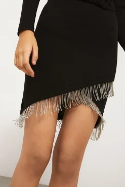 Vestido Punto Flecos