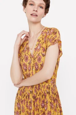 Vestido Punto Plisado Estampado