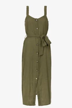 Vestido Rustico Con Cinturon