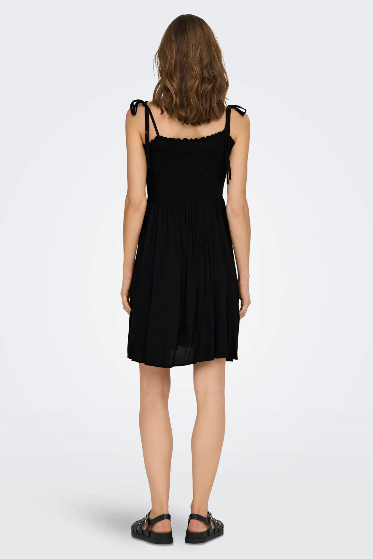 Vestido Tirantes Nido De Abeja