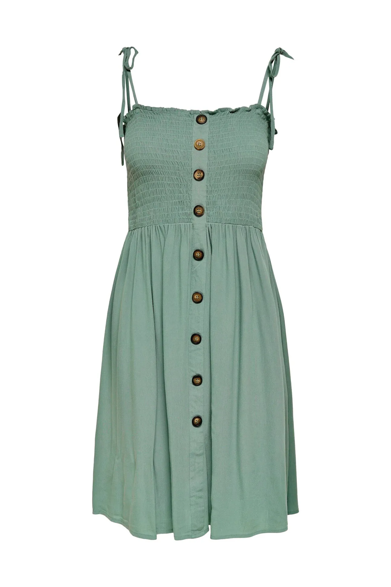 Vestido Tirantes Nido De Abeja