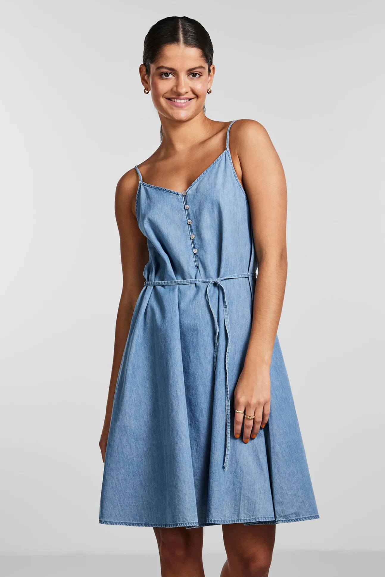Vestido Vaquero Corto De Mujer