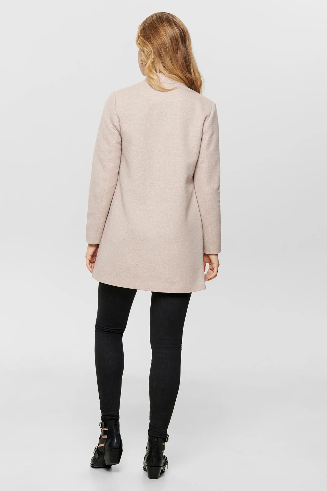 Woolen Cloth Coat With High Collar