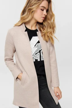 Woolen Cloth Coat With High Collar