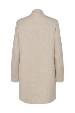 Woolen Cloth Coat With High Collar