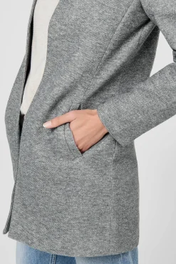 Woolen Cloth Coat With High Collar