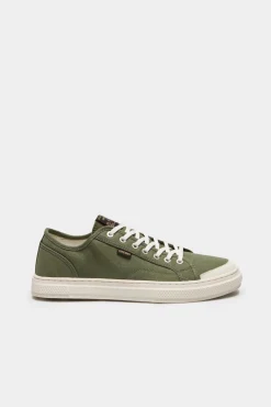 Zapatillas Deportivas Veganas De Lona Y Cana Baja