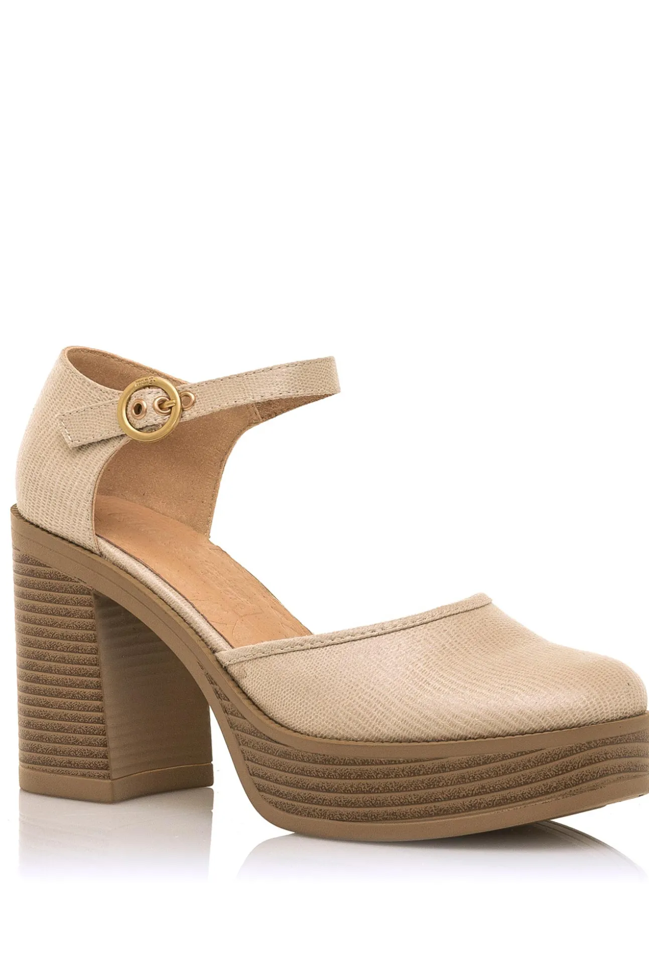 Zapatos De Tacon Con Plataforma New 67